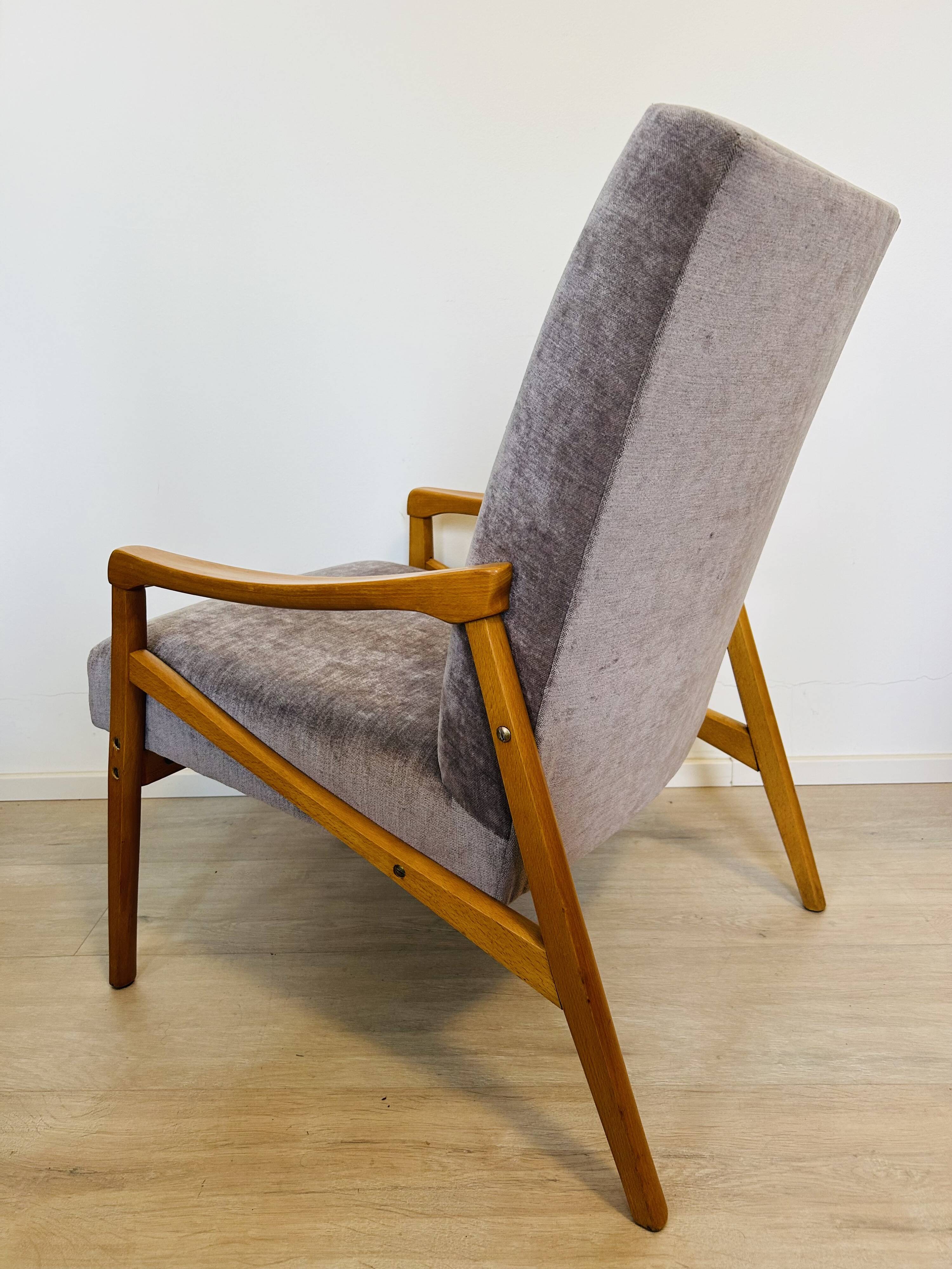 Fauteuil lounge de style Mid-Century par Jiri Jiroutek, Tchécoslovaquie, années 1970