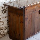 Enfilade by Silvio Coppola in stained solid wood, 1970.