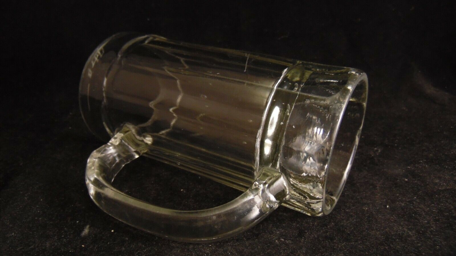 Series of 4 beer mugs of glass-blown bistro era early 20th century