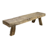 Table basse/pied de lit 1930 en chêne massif