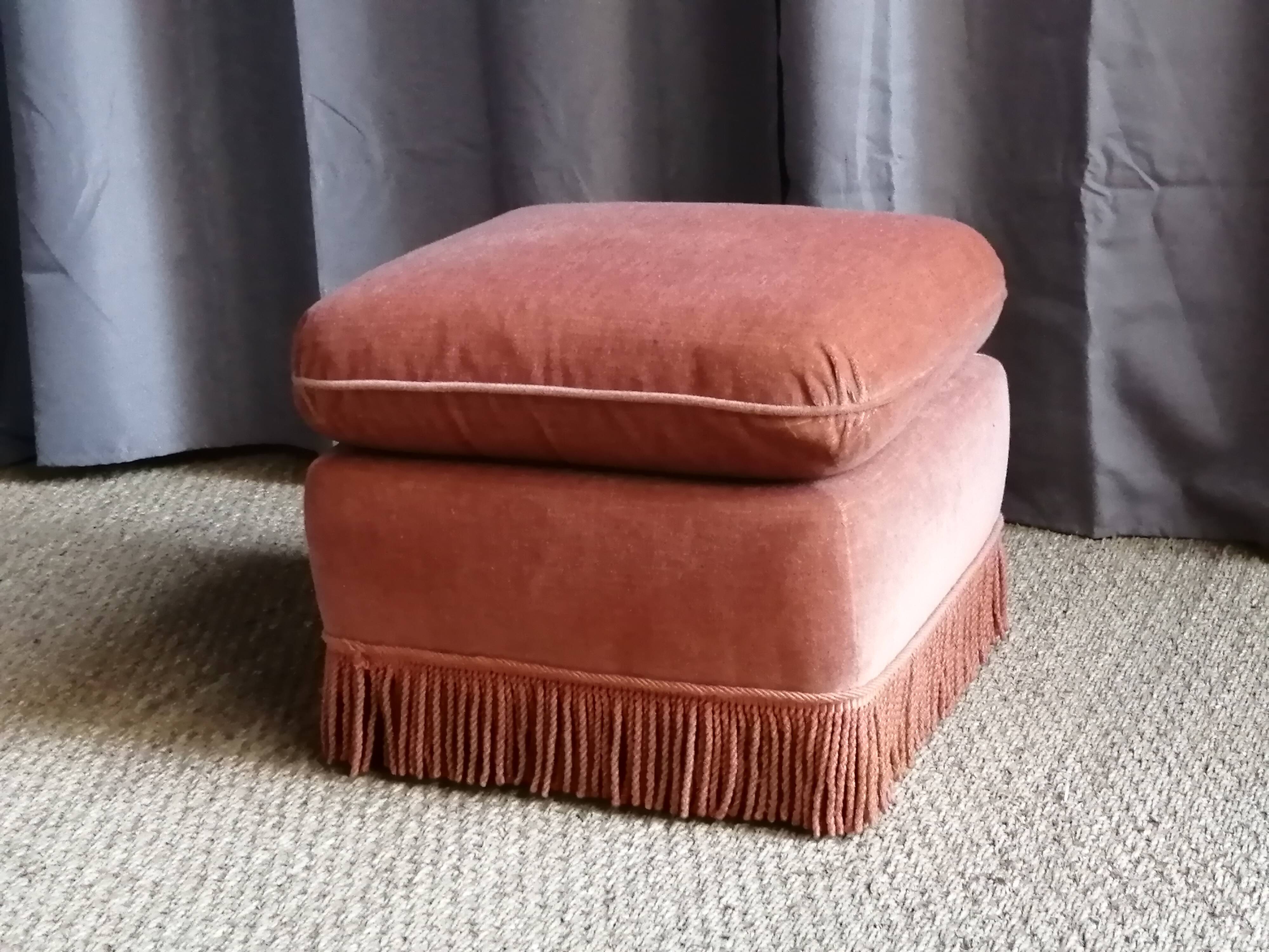 Pouf, old pink