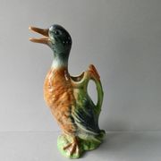 Duck pitcher in slip, Saint Clément France, 1960s