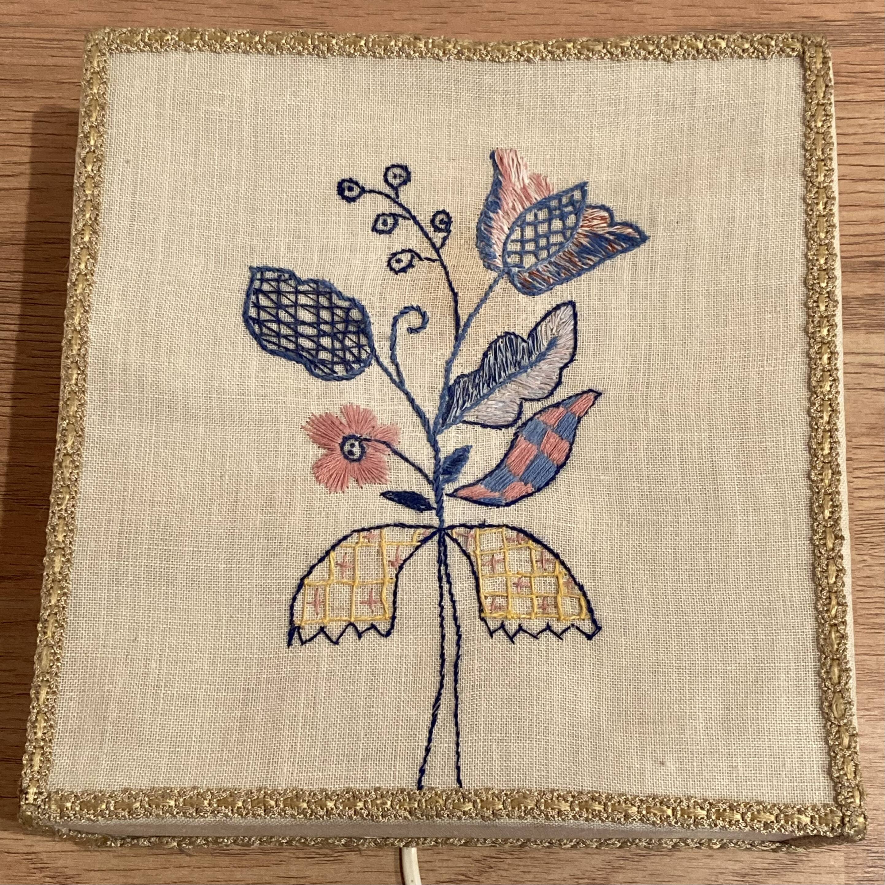 Applique embroidery, Scandinavian design, 1950s