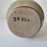 Ceramic vase Signed Claude Dangon (Salins les bains)