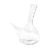 Spanish glass porron pitcher