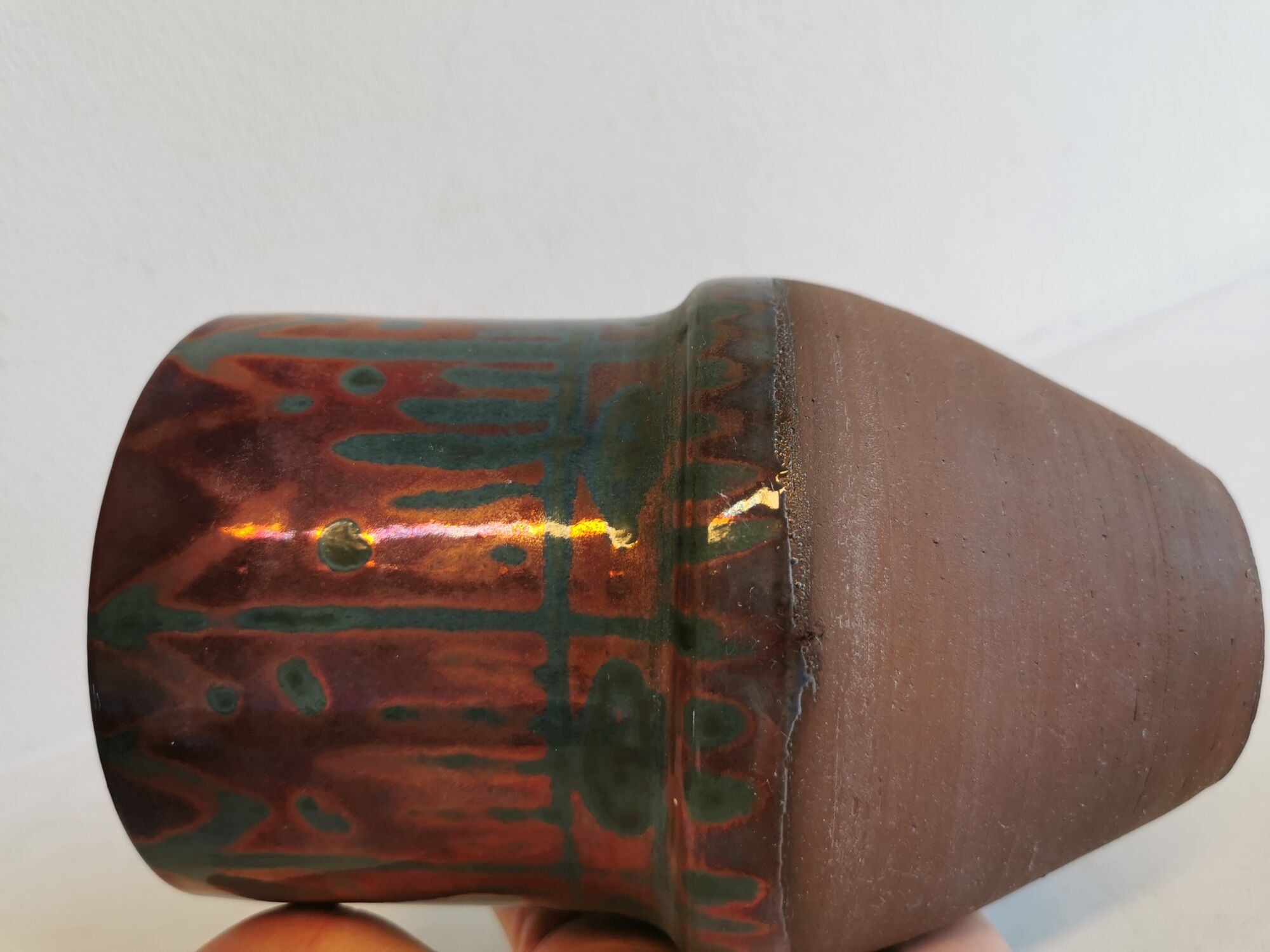 Ceramic vase from the 1960-1970s, made by Nis Staugaard, Svaneke - Bornholm Denmark.