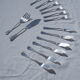 Fish service and its 6 silver-plated metal cutlery in the crossed ribbons model.
