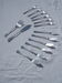 Fish service and its 6 silver-plated metal cutlery in the crossed ribbons model.