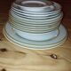 set of antique porcelain tableware from Austria – gilding –