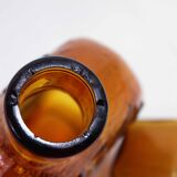 Empoli amber glass carafe, Italy 1960