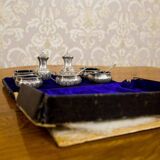 19th Century English Silver Set, 1890s, Set of 7