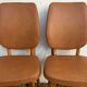 Paire de chaise scandinave camel