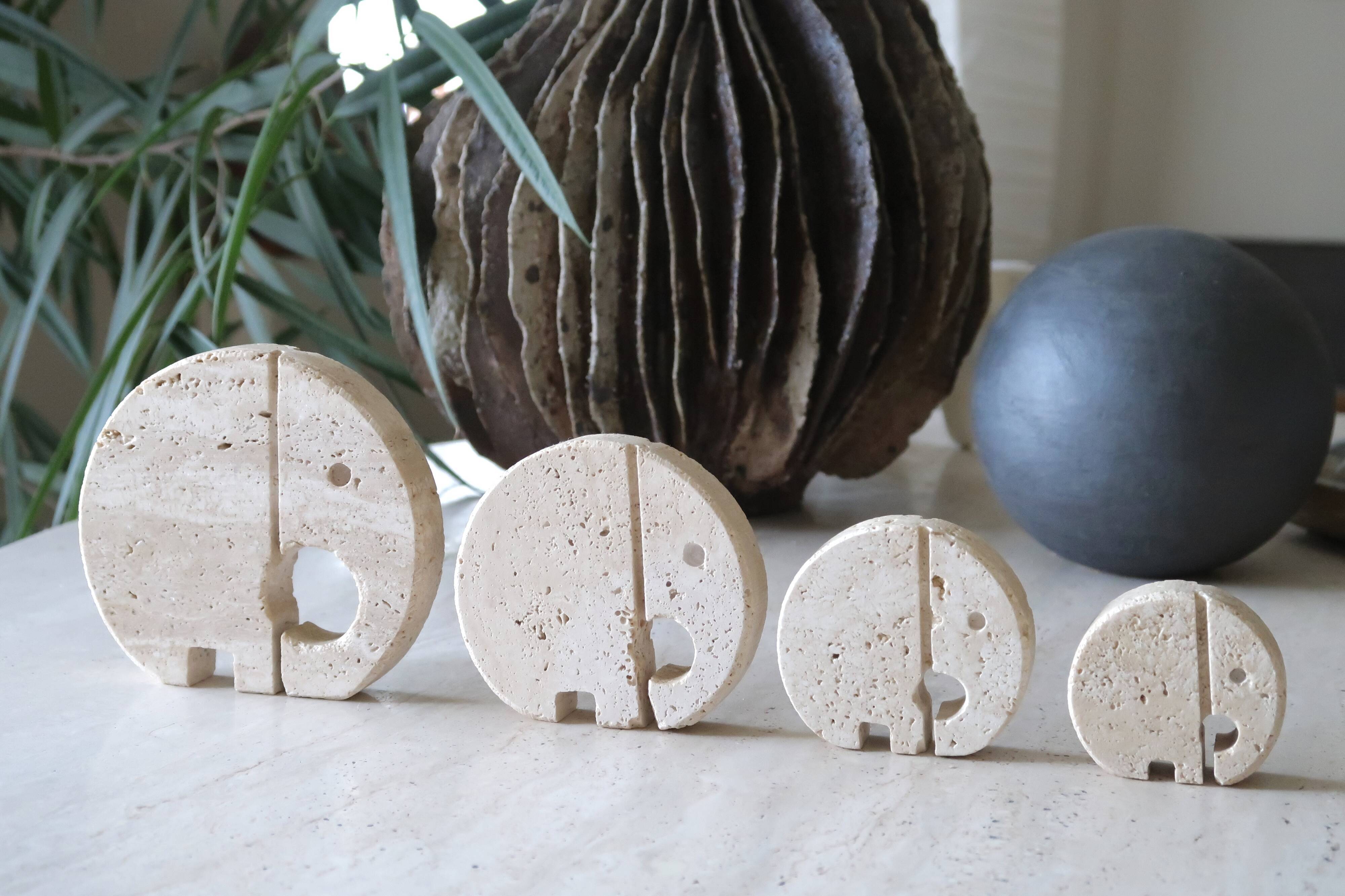 Travertine elephants, 70s