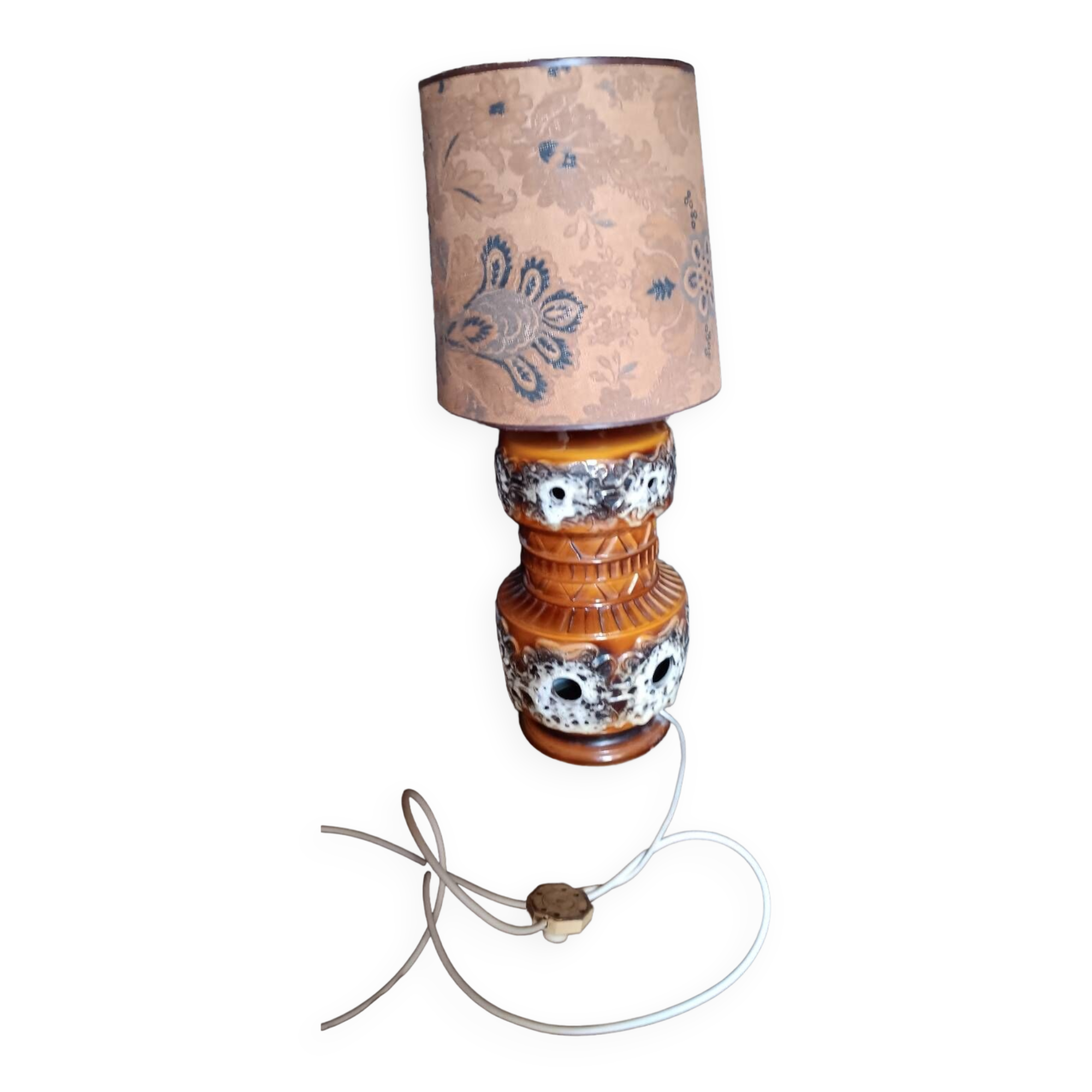 Fat lava 70's table or desk lamp