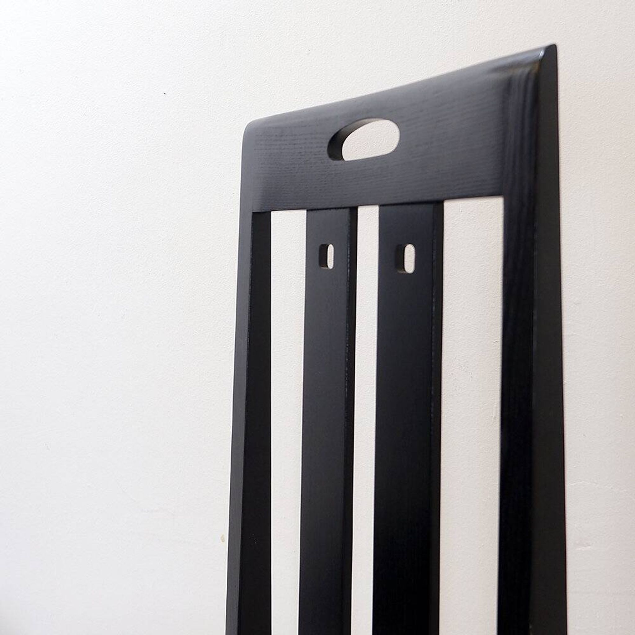 Pair of high-back chairs 'Ingram' by Charles Rennie Mackintosh for Cassina, 1980s
