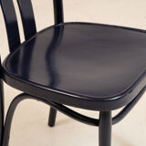 5 chaises bleu ZPM Radomsko 1960