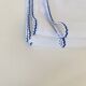 6 embroidered percal napkins, 28 cm