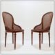 Pair of mahogany armchairs, Louis XVI style – Early 20th century