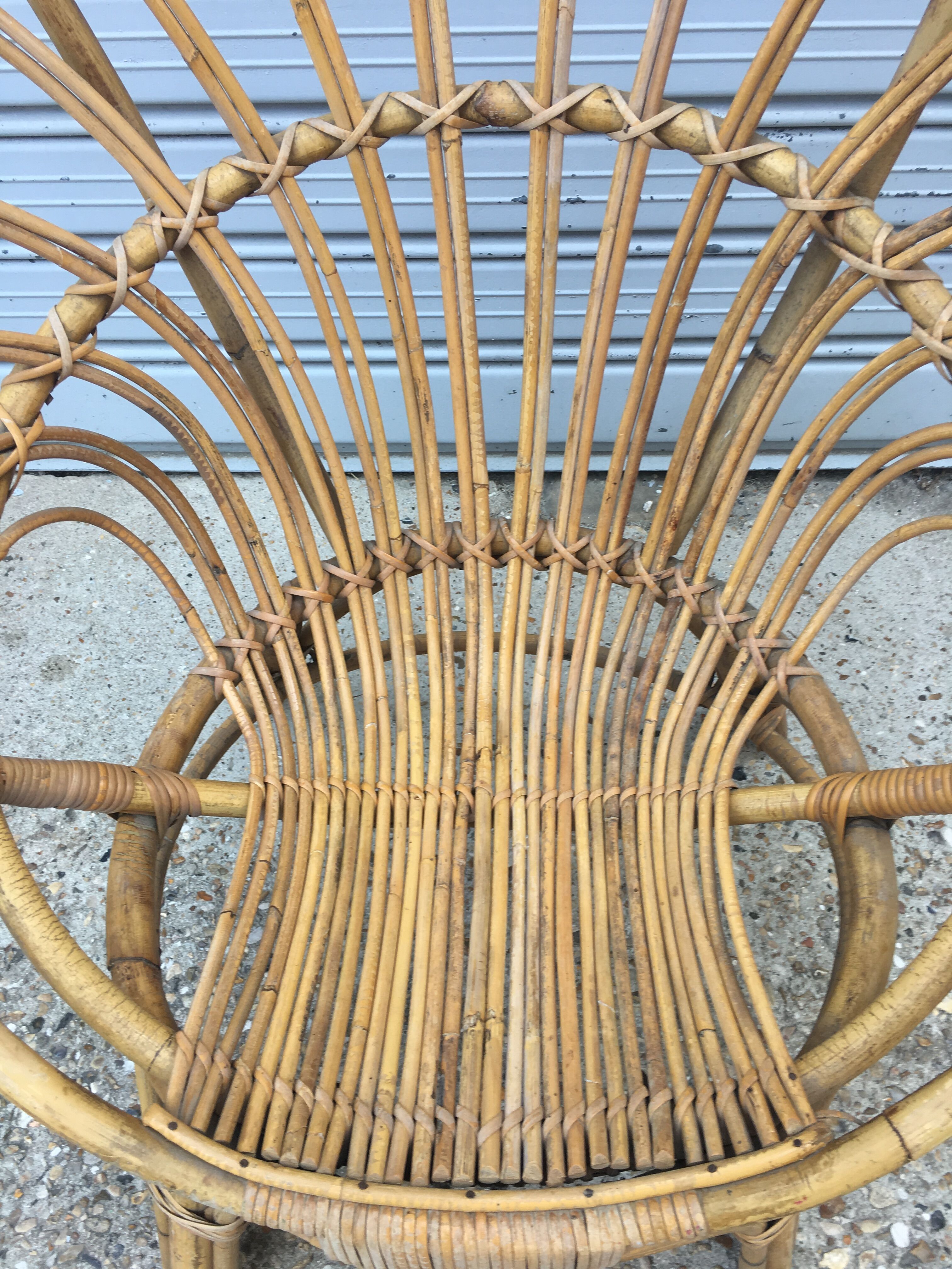 Peacock rattan chair