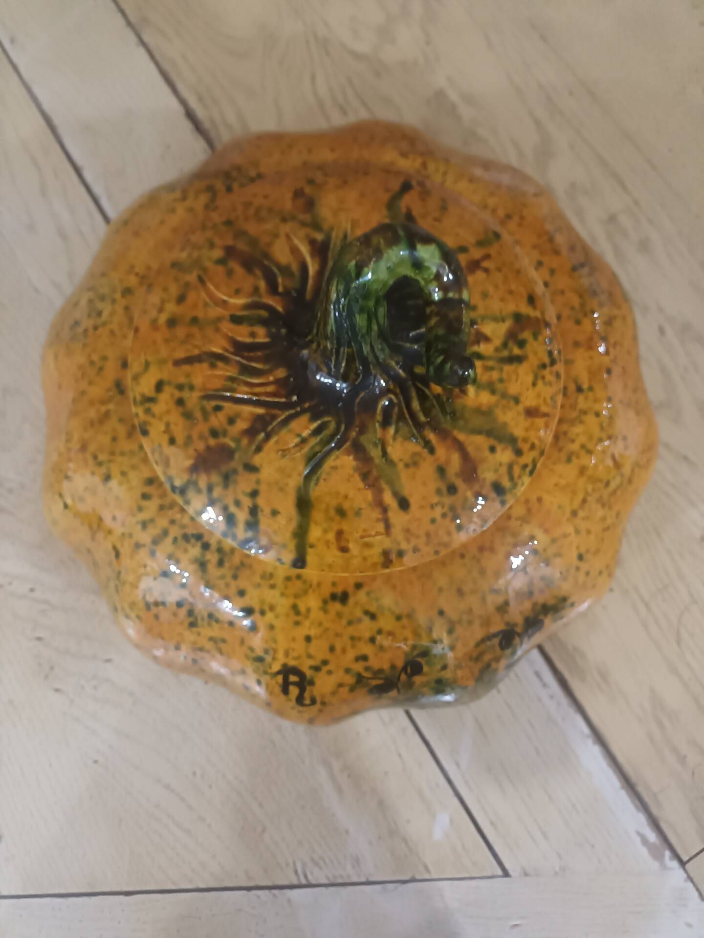 Large Pumpkin Soup Tureen in Ceramic – Gérard CROCIANI (Vallauris)