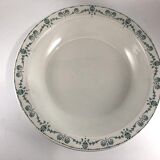 Flat round hollow 28,5cm iron earth Gien Etruscan