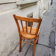 Vintage wooden bistro chair