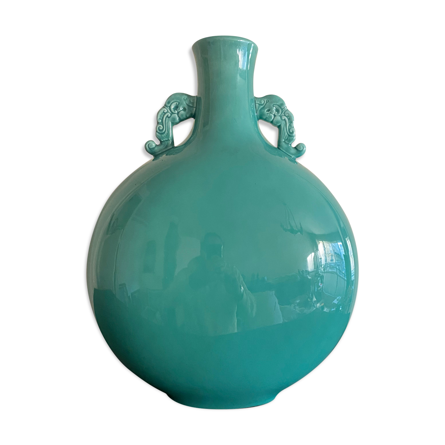 Ceramic gourd vase by paul millet a sevres - circa 1920