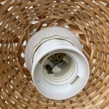 Vintage wicker pendant light