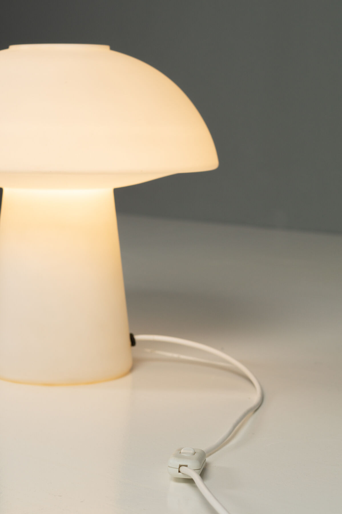 Glashütte Limburg model 6276 large mushroom lamp 1970'S