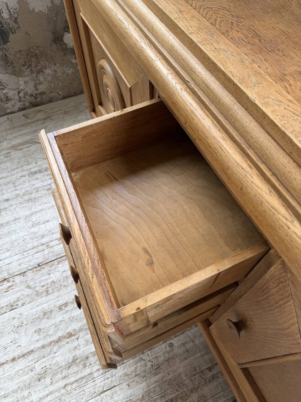 Enfilade storage unit oak Art Deco 1940 Dudouyt