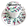 Antique herbal tea cup with mint infusion
