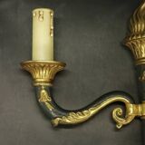 Pair of Empire style torch wall lights from PETITOT