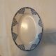 Oval flat faience old Orchies Moulin des Loups decoration PANTIN Blue Iron Earth
