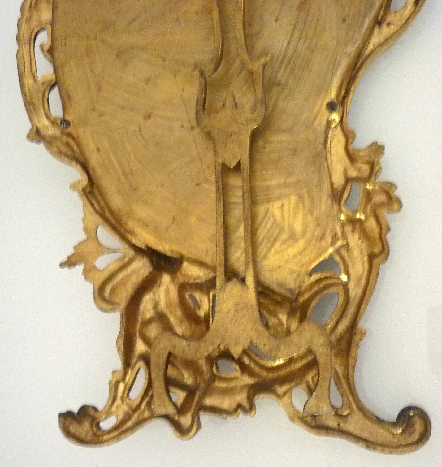 Large antique bronze tabletop, Louis XV style, putti, cherubs