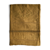 Ancient drap in pure lin washed vermeil