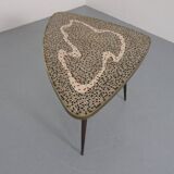 Large German Mosaic Kidney Coffee Table, 1960s