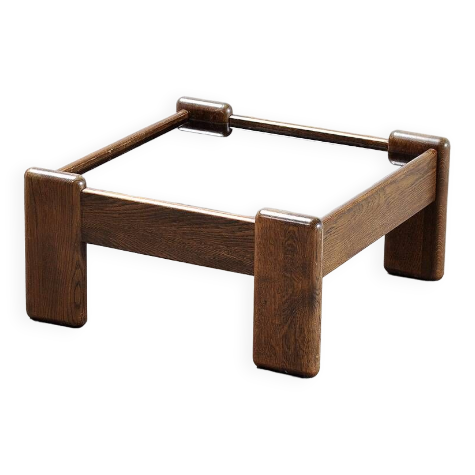 Vintage Italian Modernist Coffee Table in the style of Tobia Scarpa, 1960s