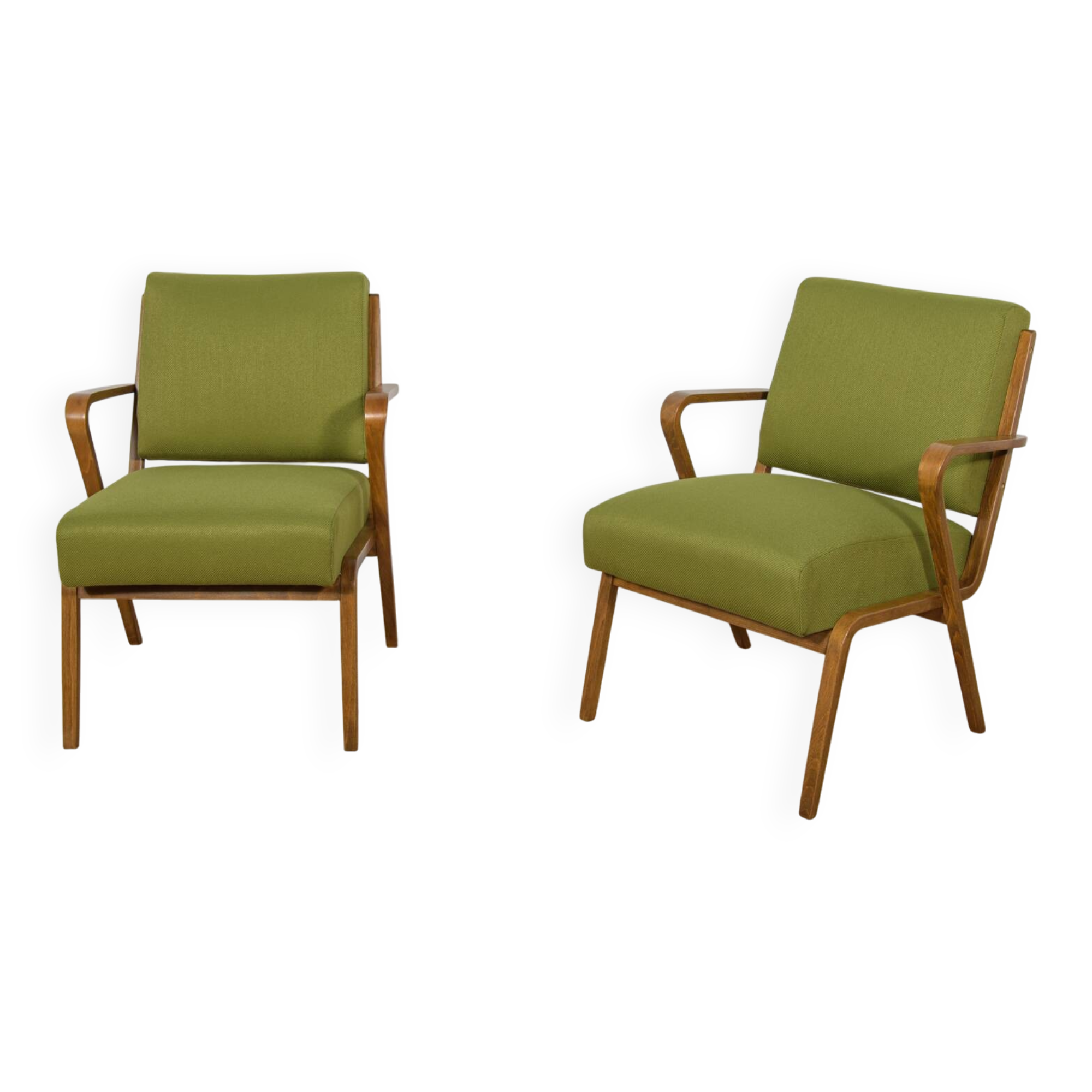 Armchairs by Selman Selmanagic for VEB Deutsche Werkstätten Hellerau.