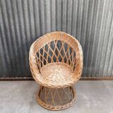 Adult rattan wicker armchair