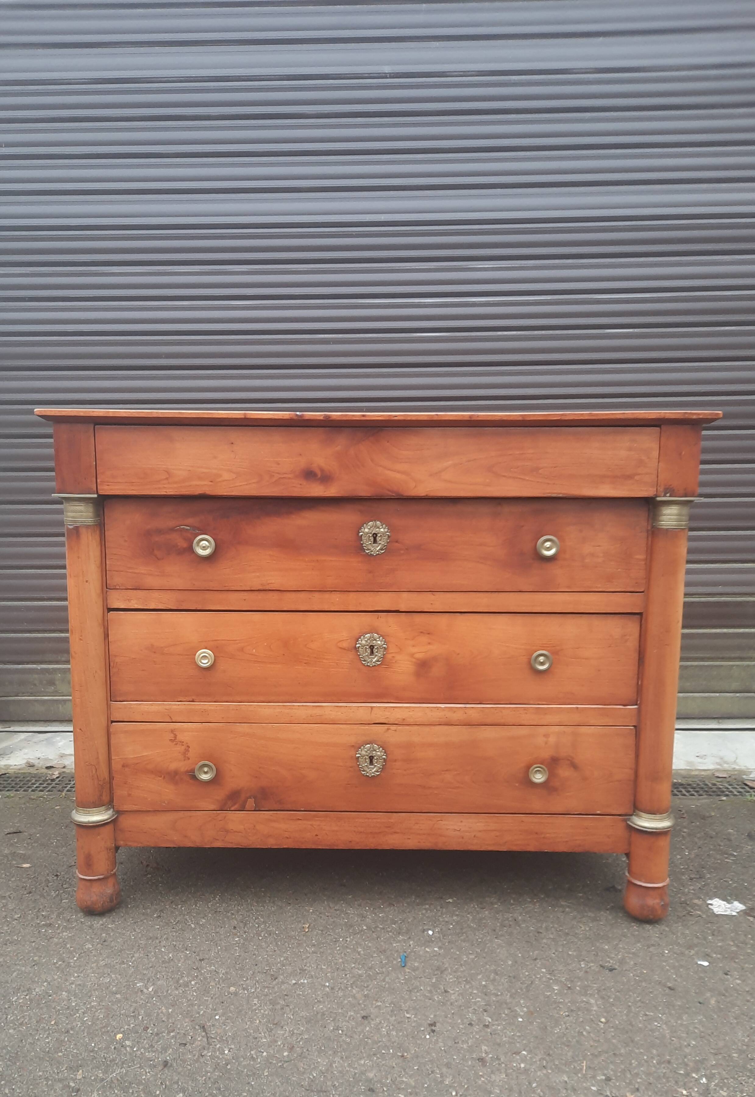 Imposing empire chest of drawers
