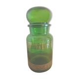 Pharmacy pot in Belgian green glass