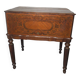 Marquetry silverware cabinet