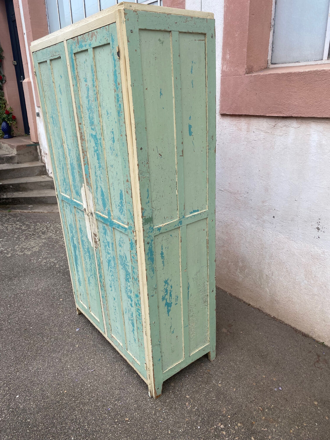 Wooden workshop locker
