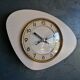 Vintage clock, "White and grey Formica" wall clock
