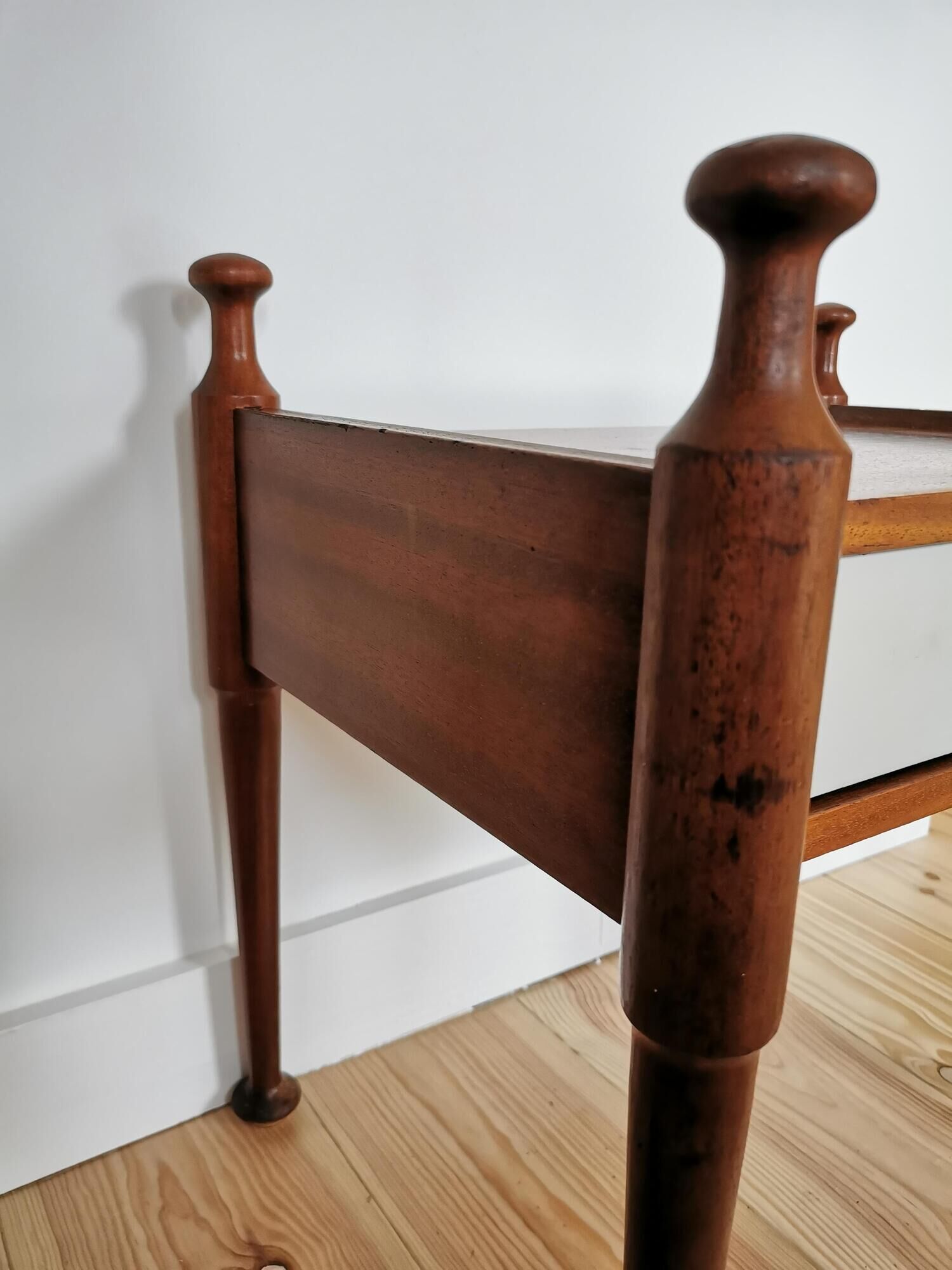 Vintage teak bedside published by Gautier France