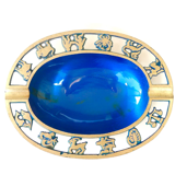 Vide poche en laiton, décor astrologie, made in Israel