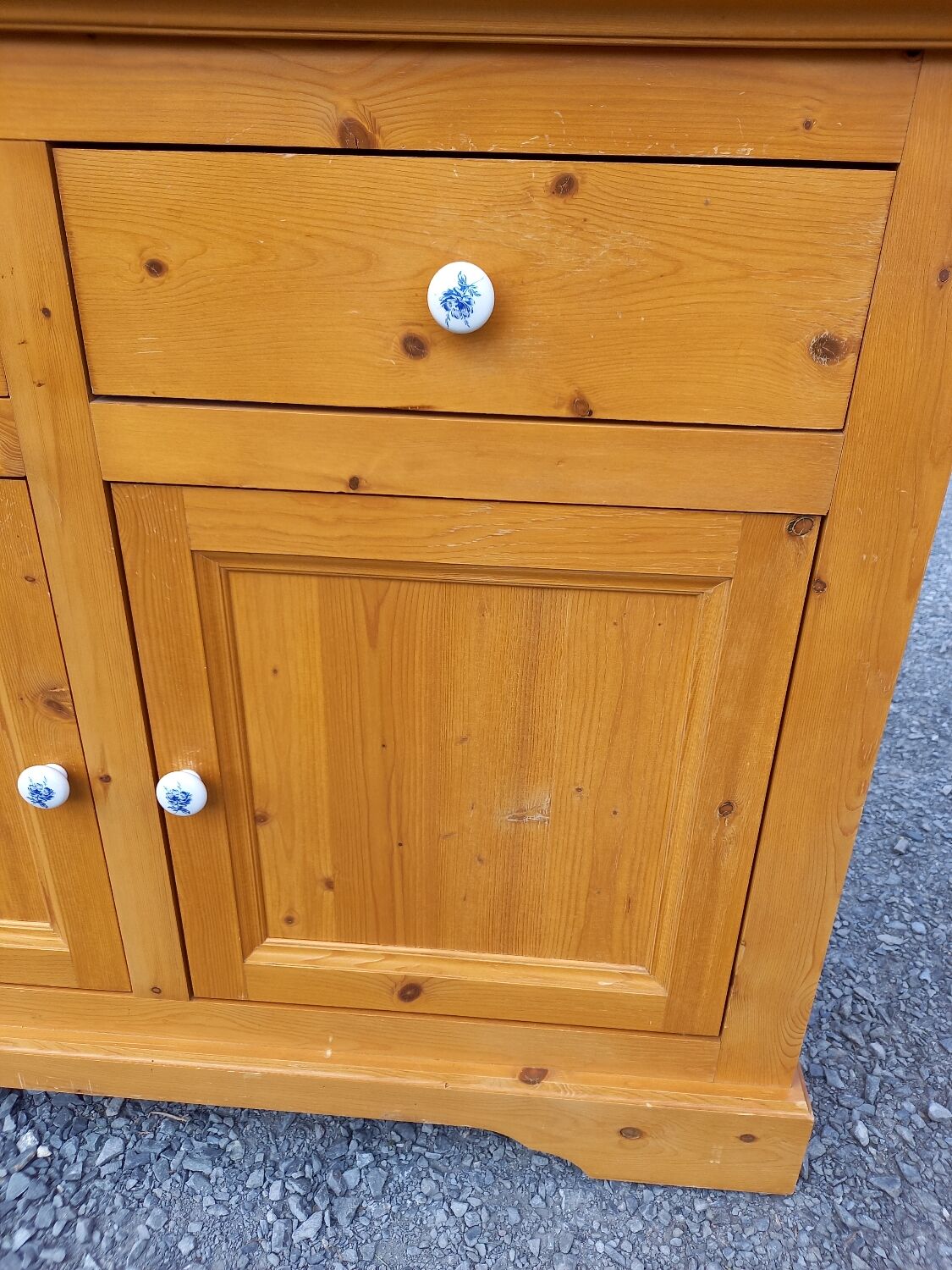 Vintage fir sideboard