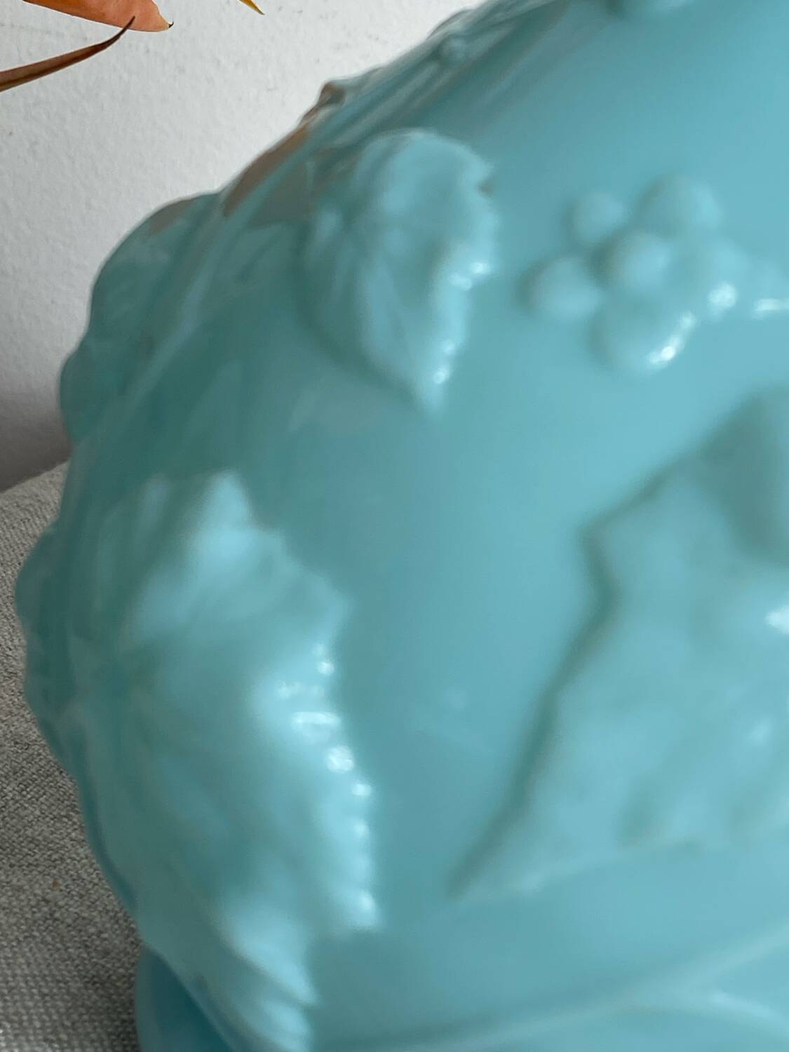 Blue opaline vase