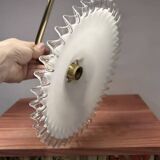 Opaline and white ceramic wall light