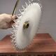 Opaline and white ceramic wall light
